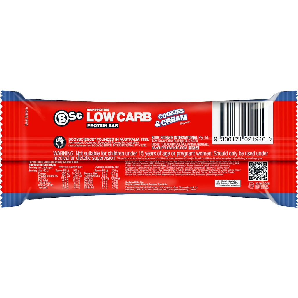 BSC LOW CARB PROTEIN BAR